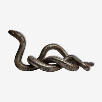 Serpent en bronze ancien, forgé, XIXème