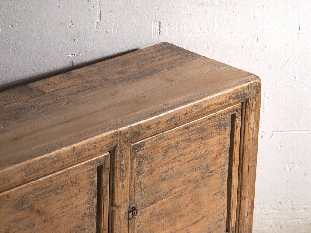Antique three-door pine wood sideboard – China, circa 1900