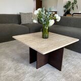 Travertine coffee table