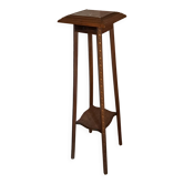 Antique wooden and marble console table