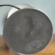 Mushroom lamp/ocean liner in chromed metal and vintage wood