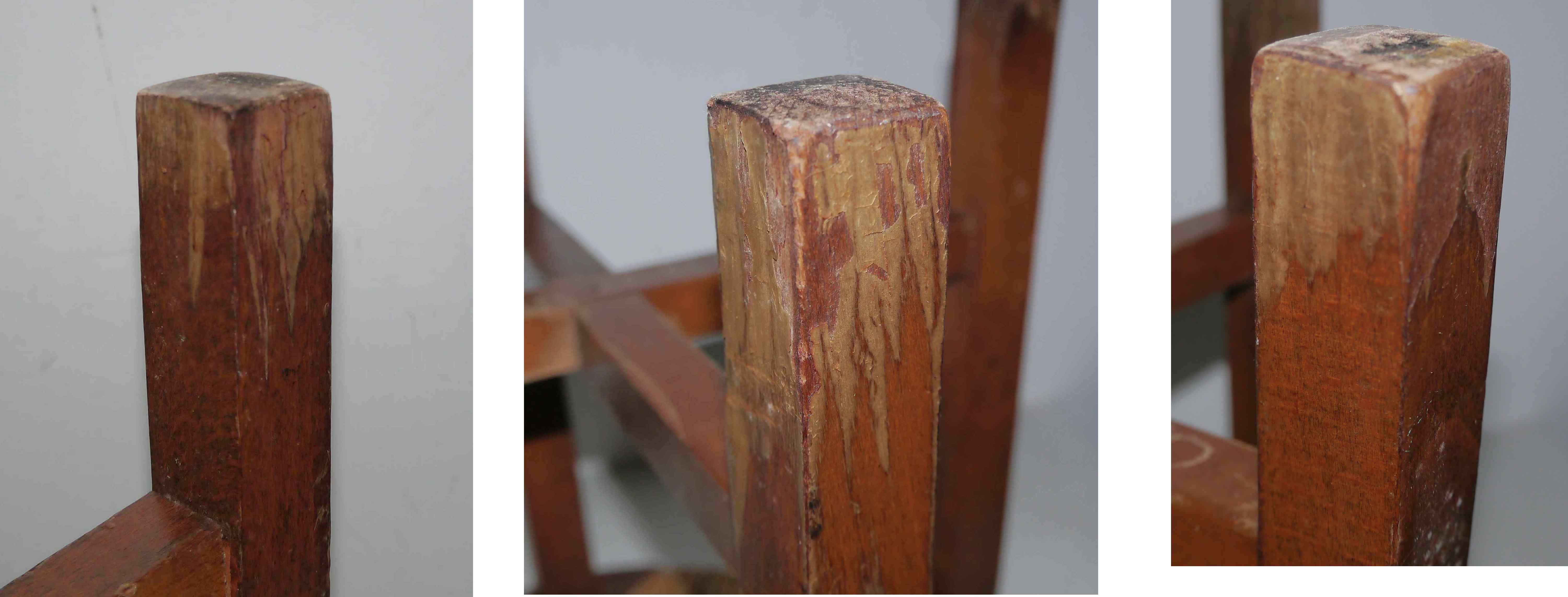 Tabouret paillé « moderniste » années 50's