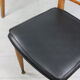 Vintage wooden & brass dining chairs