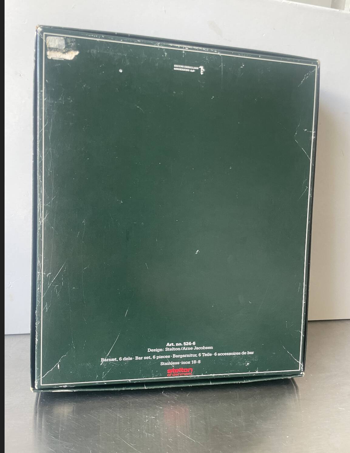 Vintage Stelton Bar Set Design Arne Jacobsen 6 pcs set Danish Design