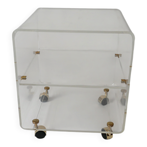 table d'appoint sur roulettes