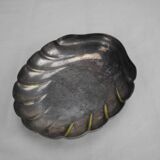 Old French silver metal shell empty pocket d&r old French silver metal shell