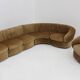 Vintage Italian curved modular sofa 1970s