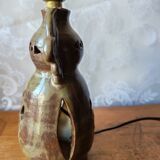 "Idole" anthropomorphic lamp in perforated ceramic - Accolay / Va style