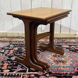 Set of 3 nesting tables GPLAN in teak from the 1970s.
