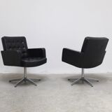 Set of 3 Executive Chairs by Vincent Cafiero for Knoll International, 1960s