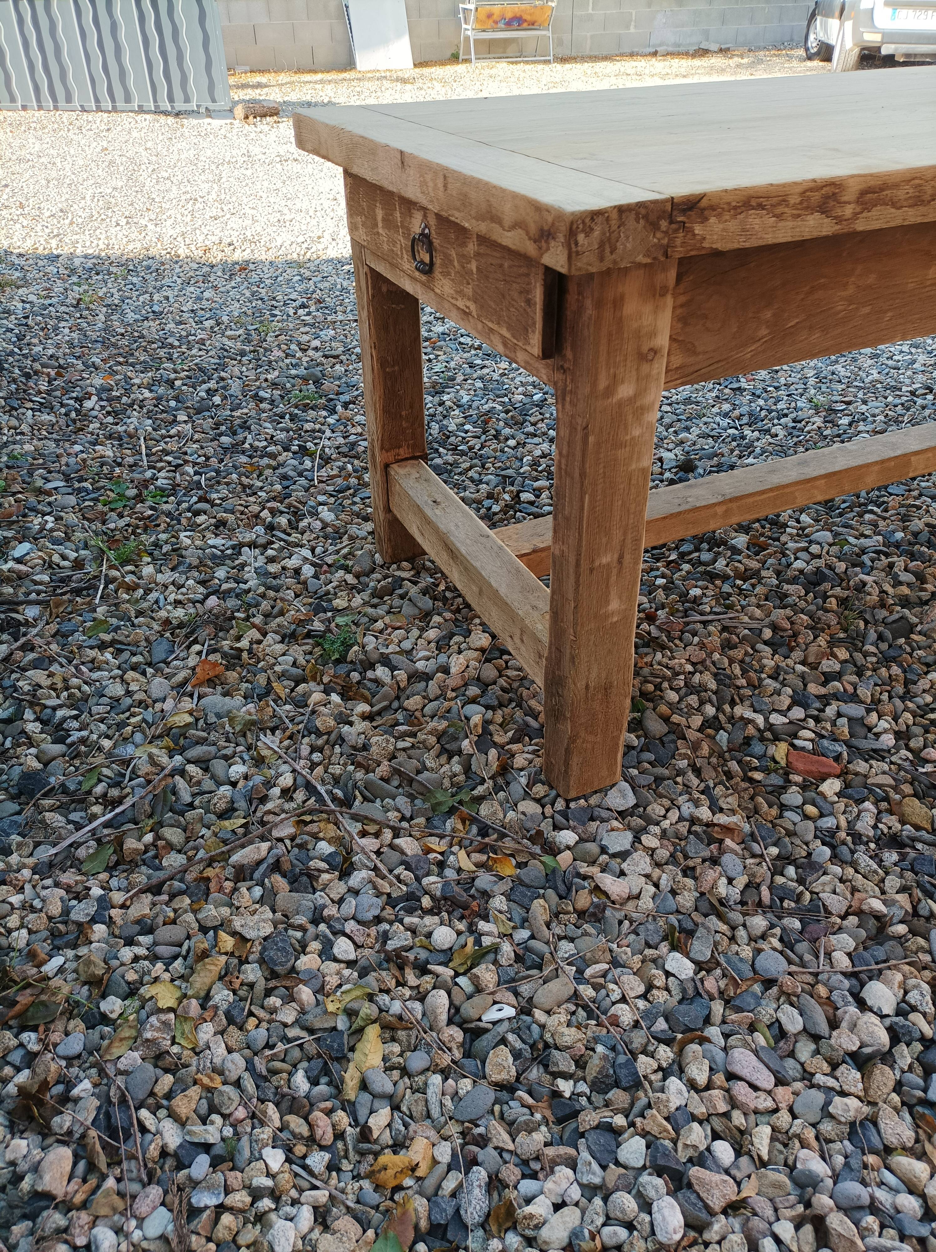 Solid oak farmhouse table