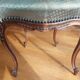 Louis XV style chair with asymmetrical carved wooden back