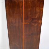 Rectangular table in solid mahogany and plated 1930/1940