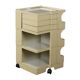 Bieffeplast Boby trolley by Joe Colombo, plastic, 1970s original