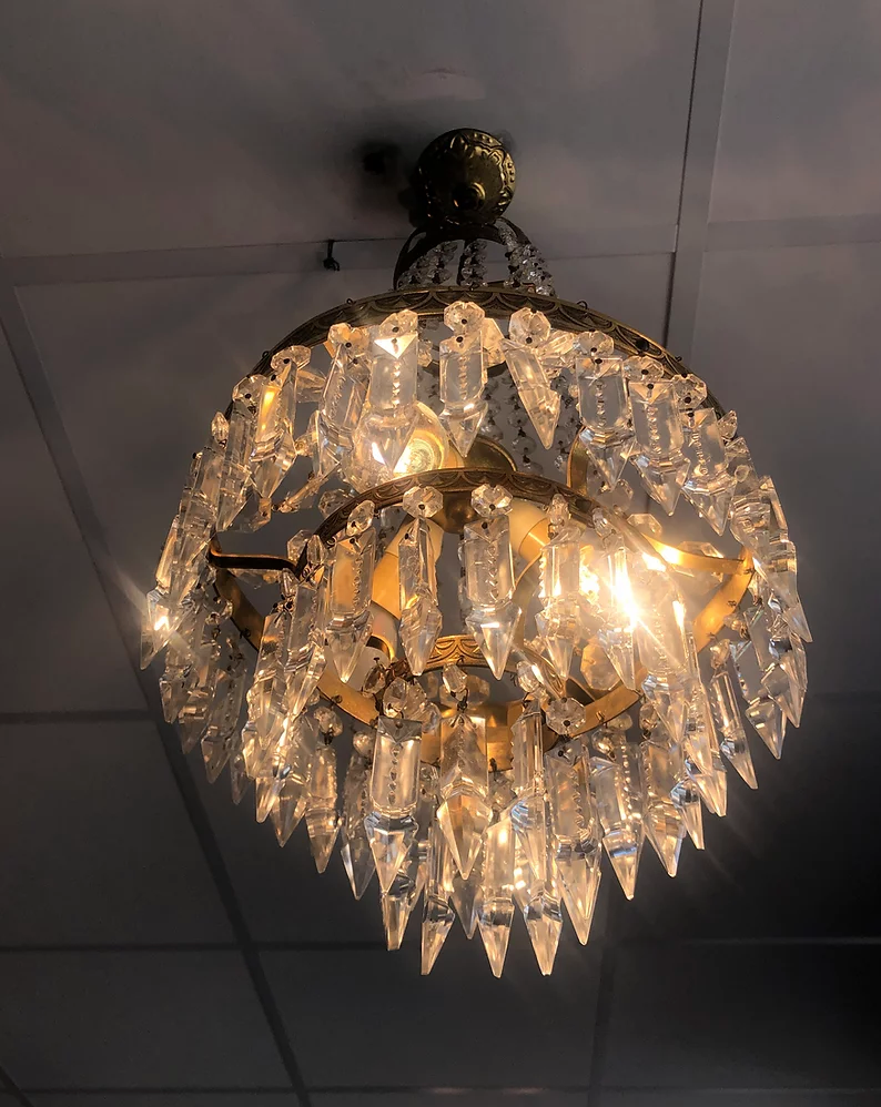 Stamped chandelier