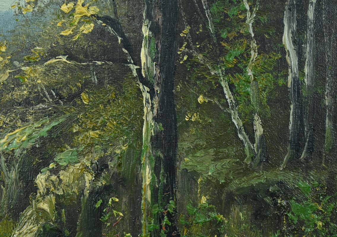 Tableau « L’Orée du Bois » – Fin XIXe