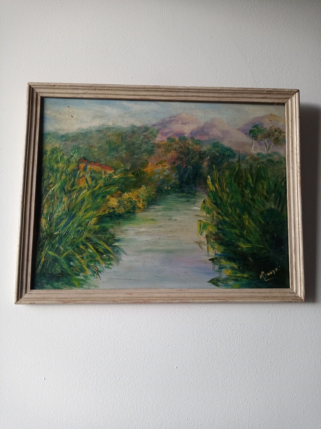 Signed nature painting