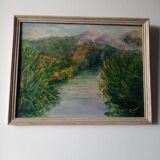 Signed nature painting