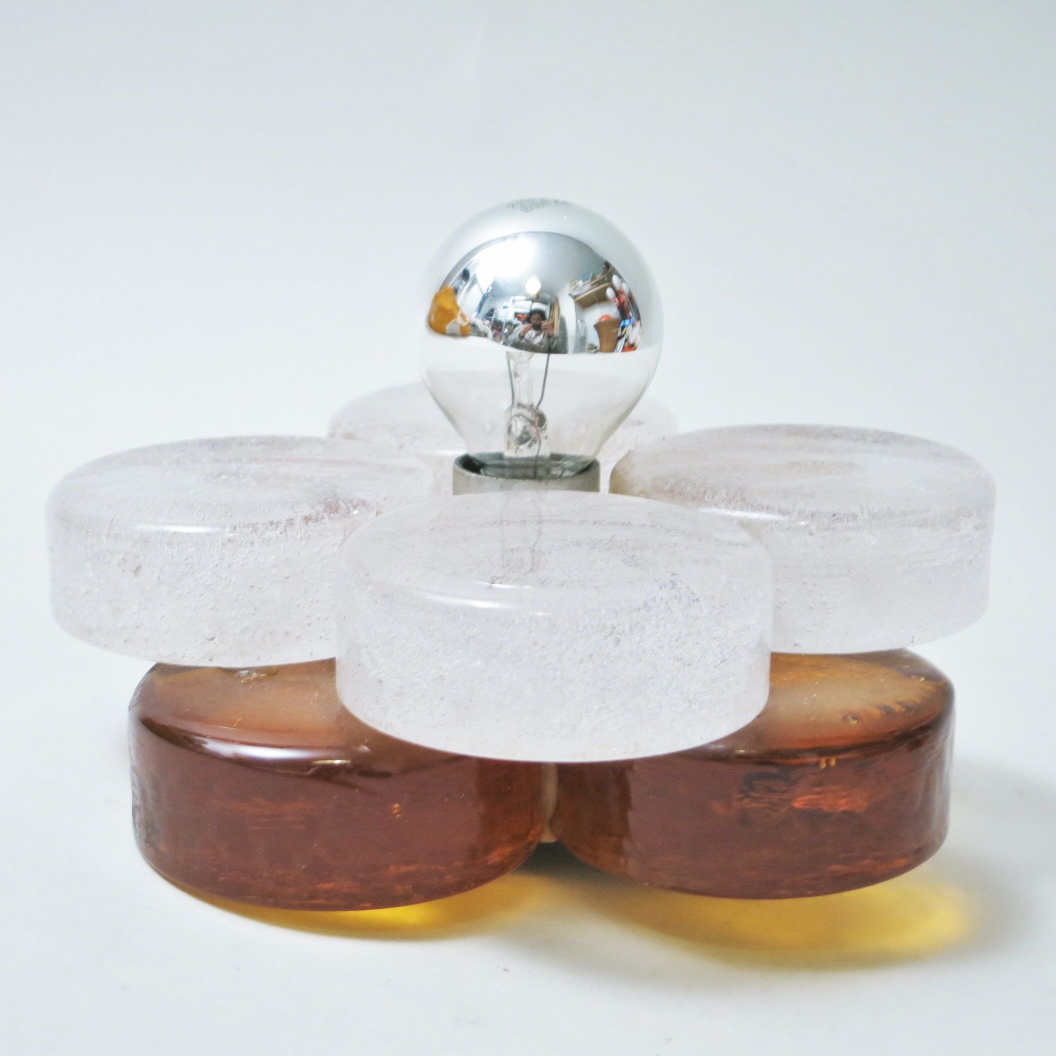 Wall light Fleur Albano Poli Poliarte 1970