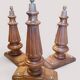 Set of 3 lamp bases in piano feet - Louis XVI style