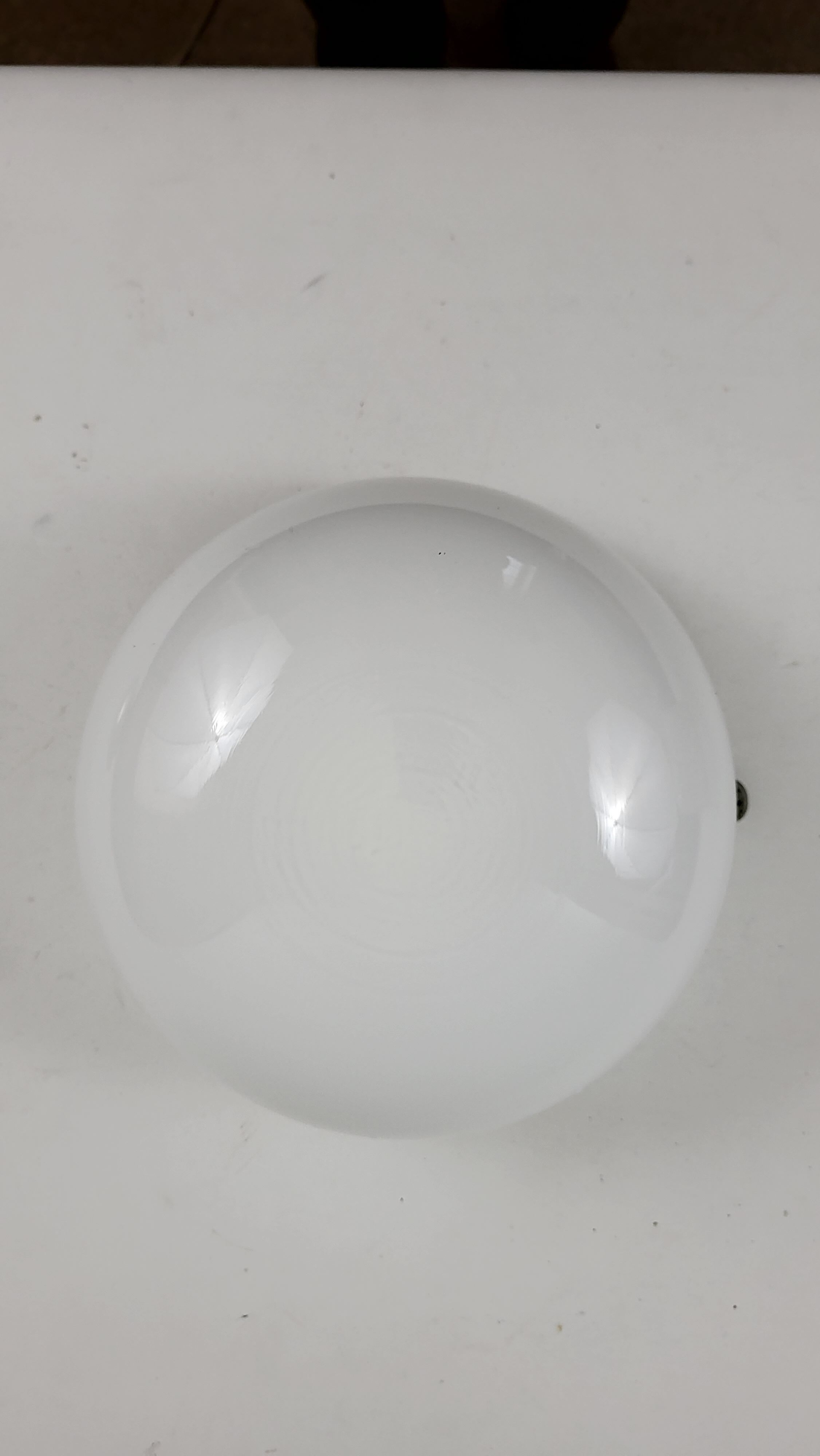 White opaline ceiling lamp