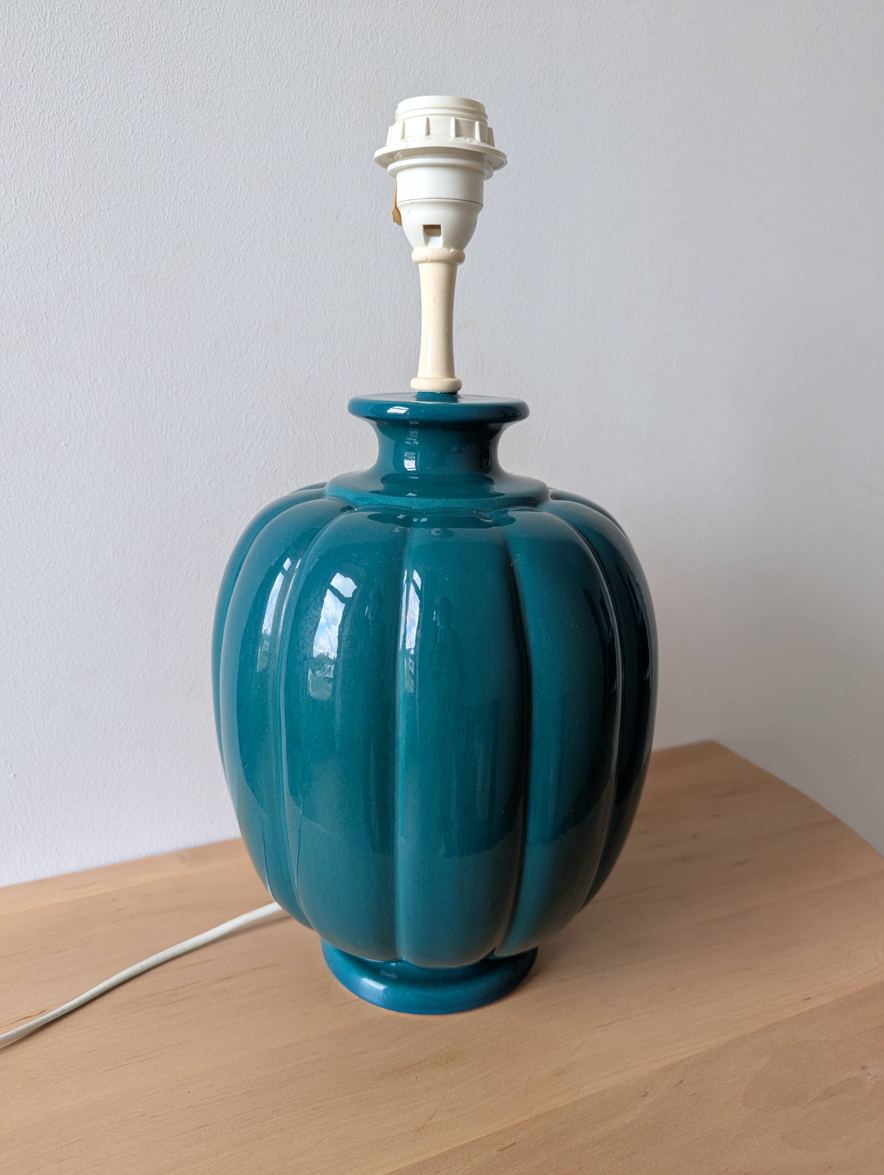 Deschuytener green ceramic lamp base