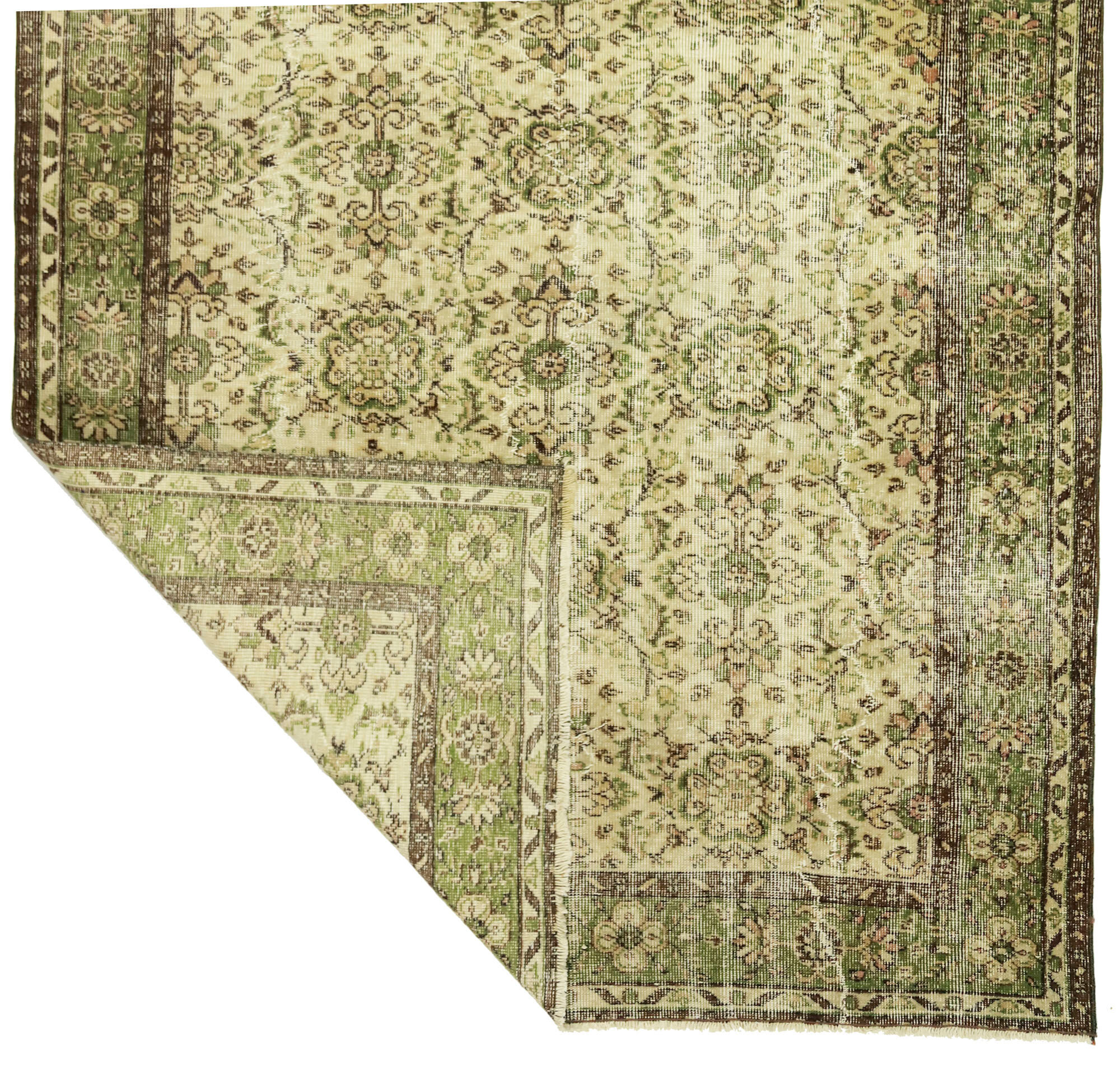 Anatolian handmade vintage rug 254 cm x 170 cm