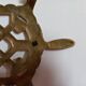 Brass turtle flat bottom