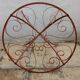 Lot of round table and 6 chairs in ironwork Raymond Menos Haiti