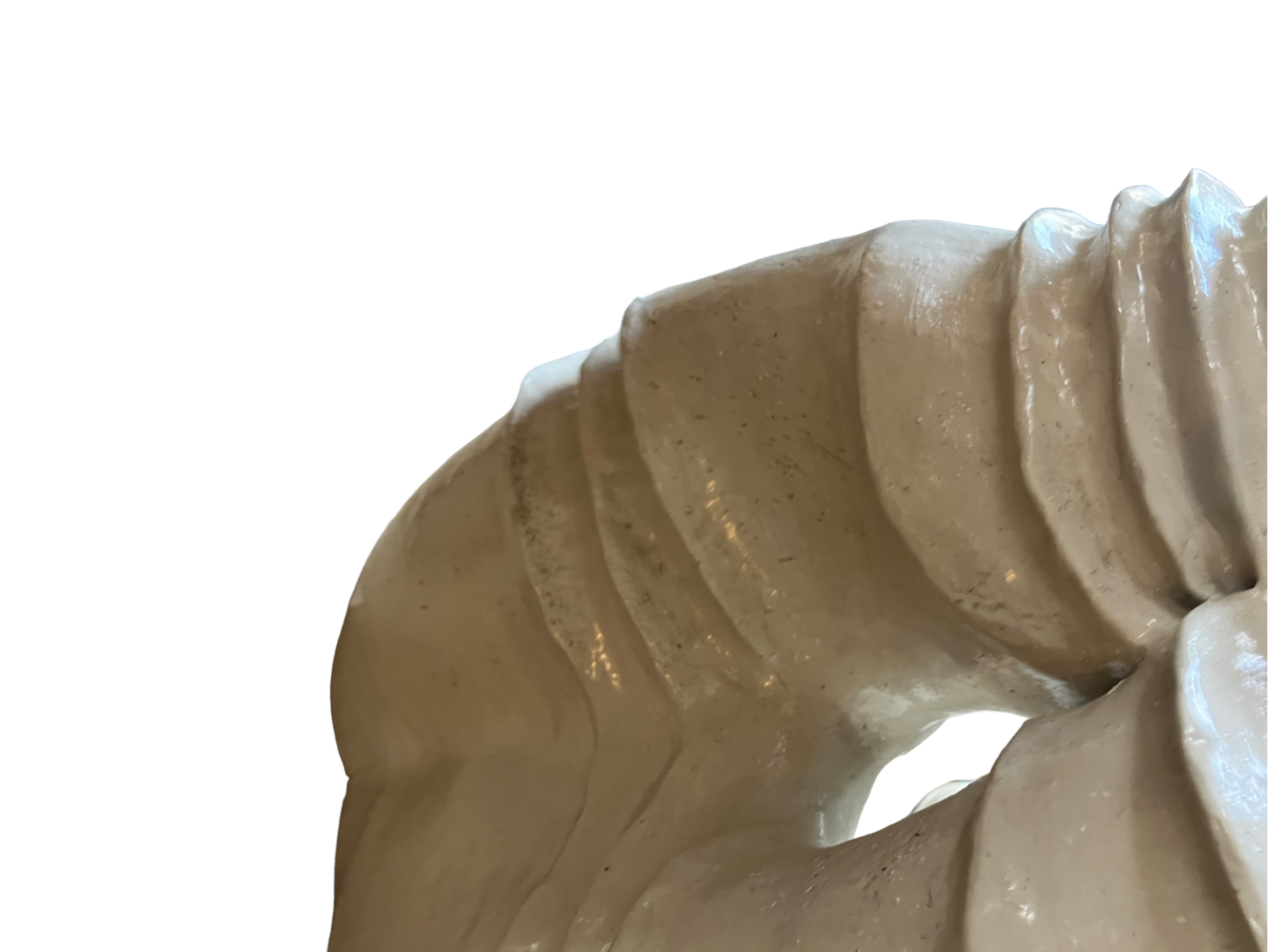 Modernist vase in glazed ceramic