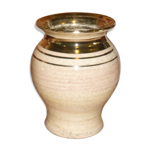 Vase en céramique beige-rosé