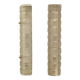 Pair of Murano Gold-Toned Frosted Glass and Brass Wall Sconces, Italy