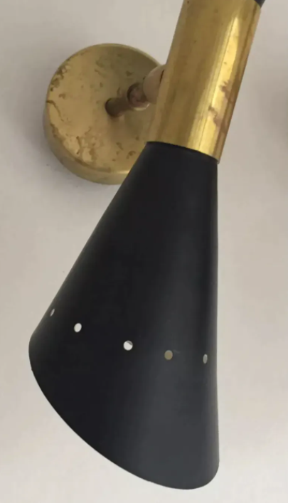 Butterfly sconce in black brass