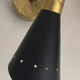 Butterfly sconce in black brass