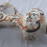 Earthenware ewer Rouen decor