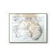 Australia, old map 1887 – Vintage geographical map.