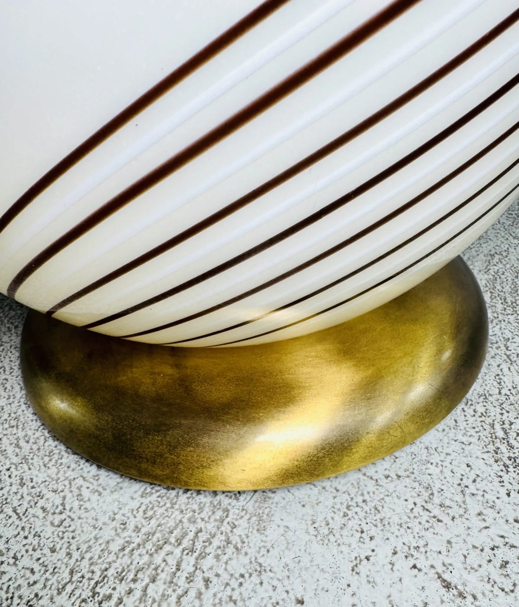 Serie 6000 Swirl Sphere Table Lamp By Zonca Voghera, Italy, 1970S