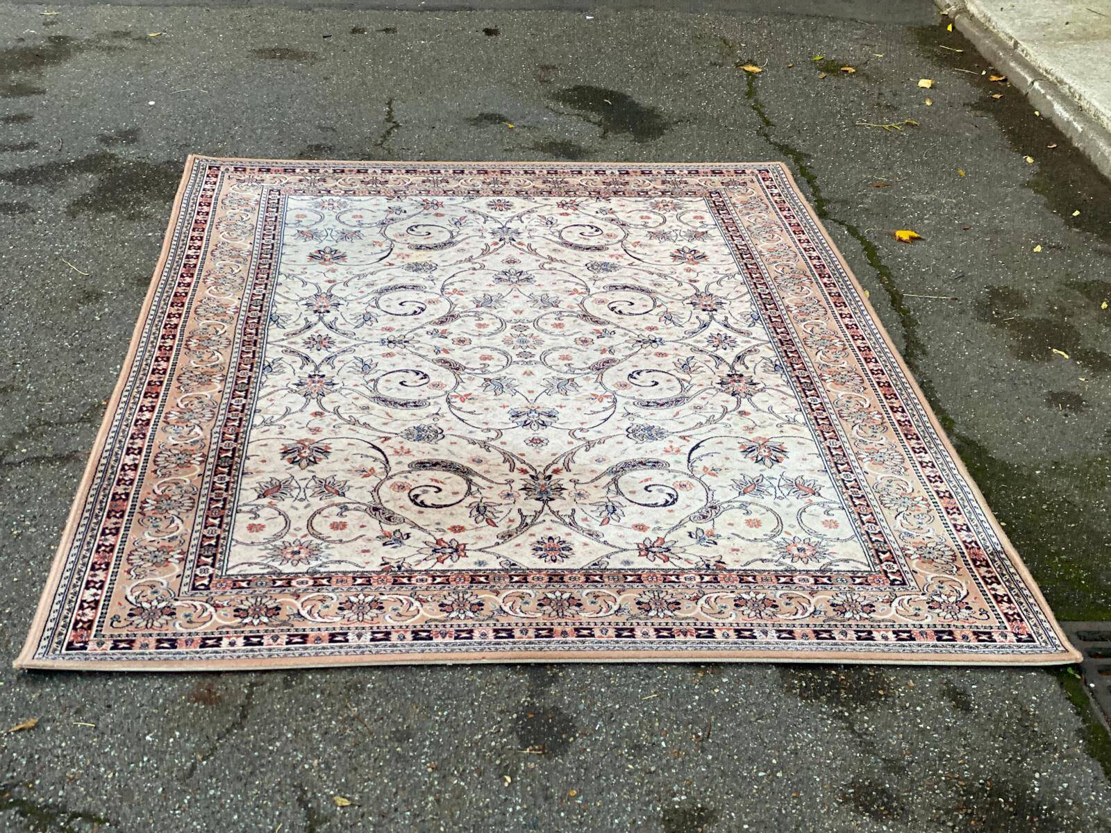 Keops Saint Maclou beige-brown wool Persian rug, 170x240