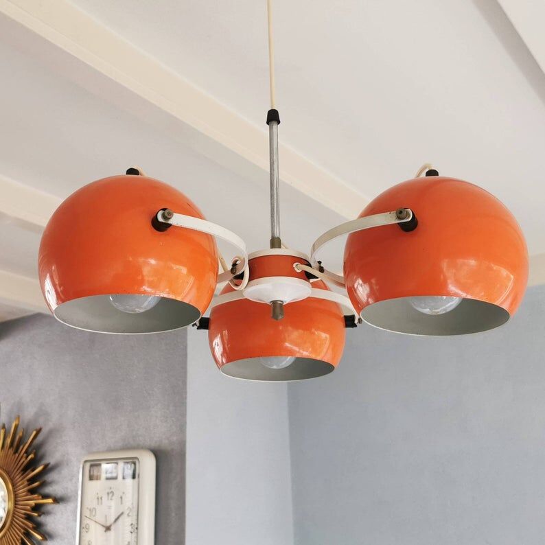 Vintage orange 70s suspension