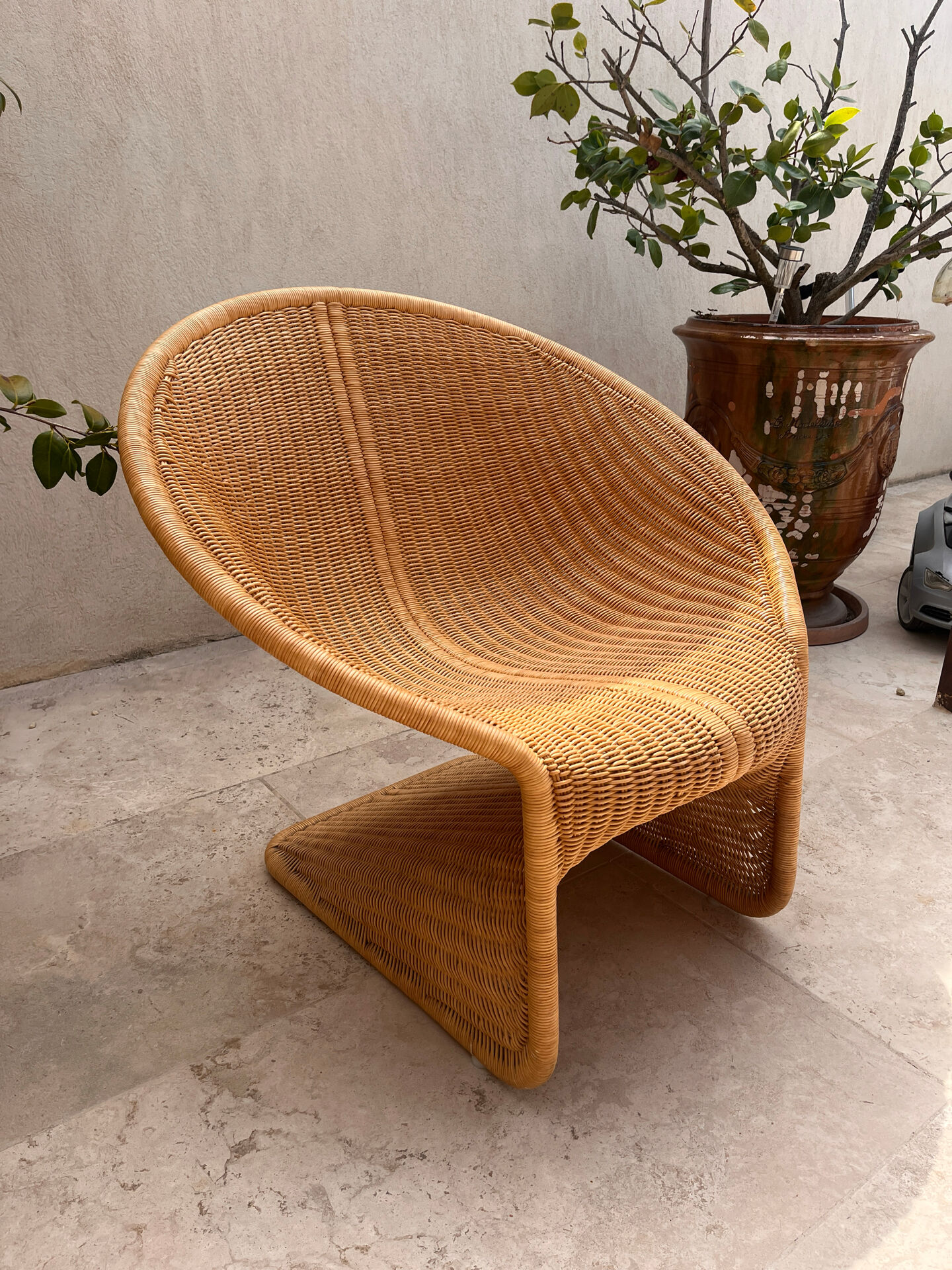 Rattan armchair model Kraton