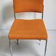 Chaise vintage design, structure tubulaire chromée, années 1960-1970