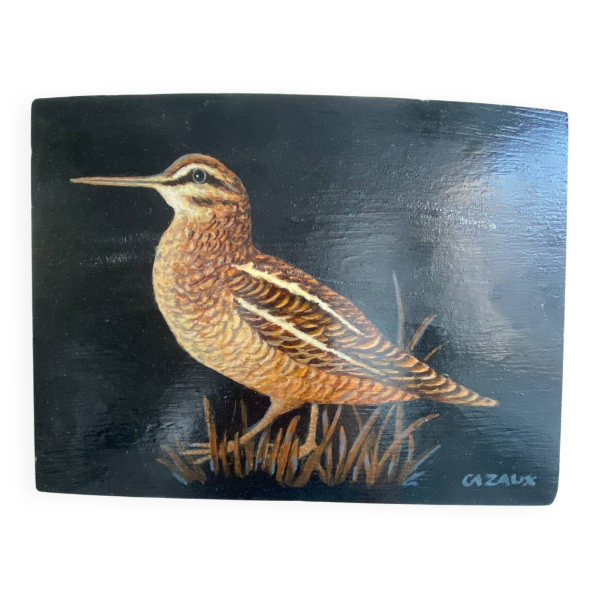 Peinture sur bois oiseaux