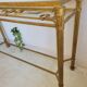 Golden metal console