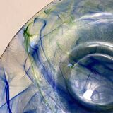 Blown glass salad bowl