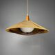Large Mid-Century Teak and Sisal Cord Pendant from Temde Leuchten, 1960s