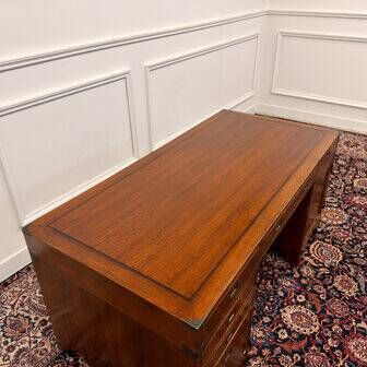 Classic English Eichholtz Campaign Desk