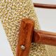 Mid-century modern design armchair green nebula bentwood 1960