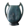 Blue vase, Pierrefonds sandstone, Ceramics and french pottery, crystallization glaze, VASE1918