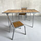 Table and its 2 chairs, France 1970