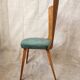 4 chaises vintage style Baumann bois et tissu